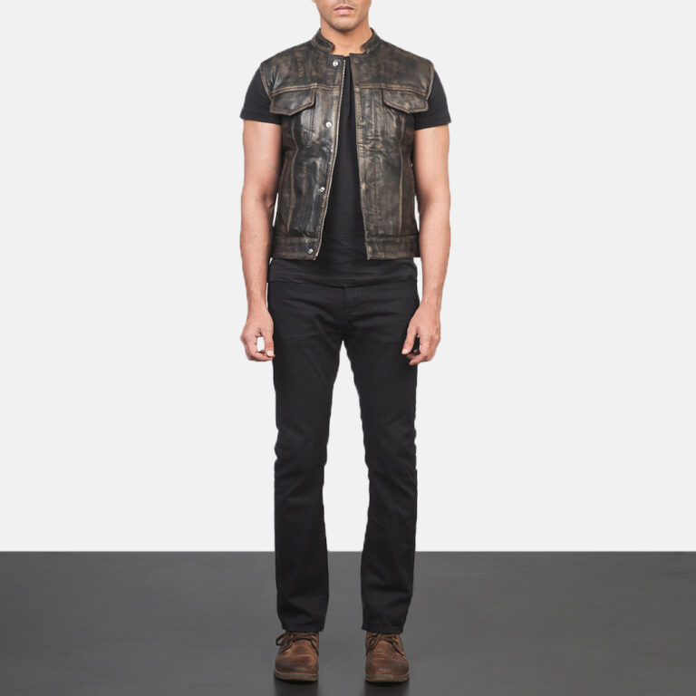 Mens Atlas Moto Distressed Brown Vest_3624-2-1618223738450